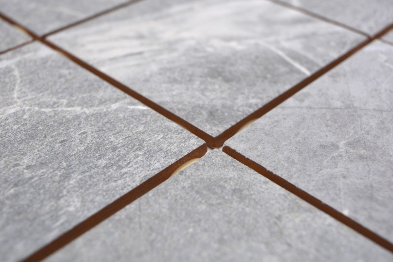 Hand sample ceramic mosaic tile gray anthracite matt stone look Piastrella MOS22-BH172_m