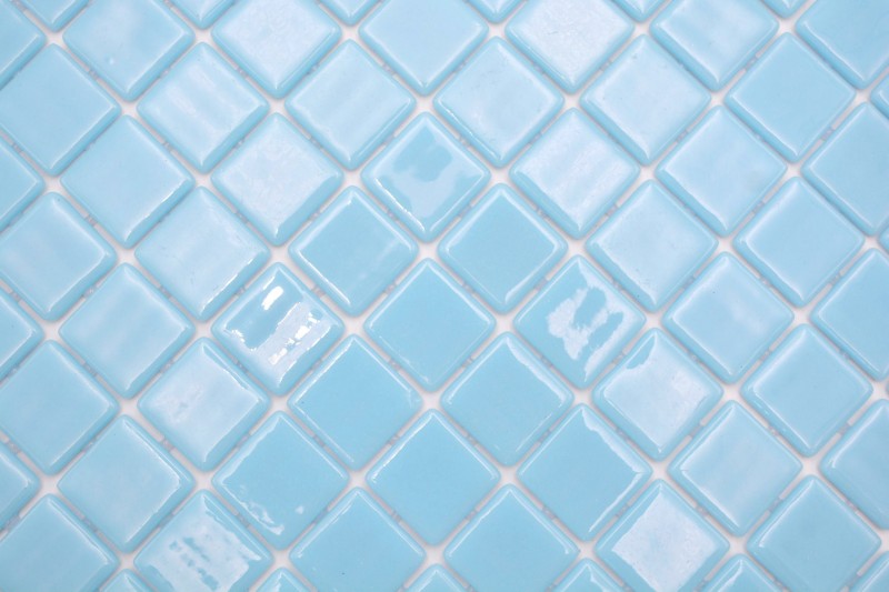 Hand-painted mosaic tile pool mosaic swimming pool mosaic light blue shower wall SPAIN - MOS220-25102U_m