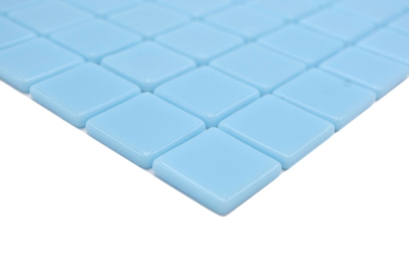 Hand-painted mosaic tile pool mosaic swimming pool mosaic light blue shower wall SPAIN - MOS220-25102U_m