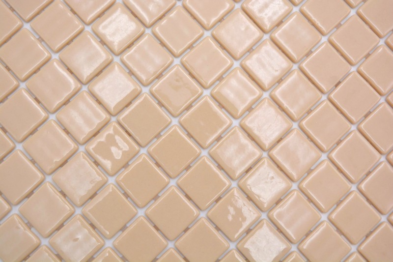 Hand-painted mosaic tile pool mosaic swimming pool mosaic Beige Cream shower wall SPAIN - MOS220-25831U_m