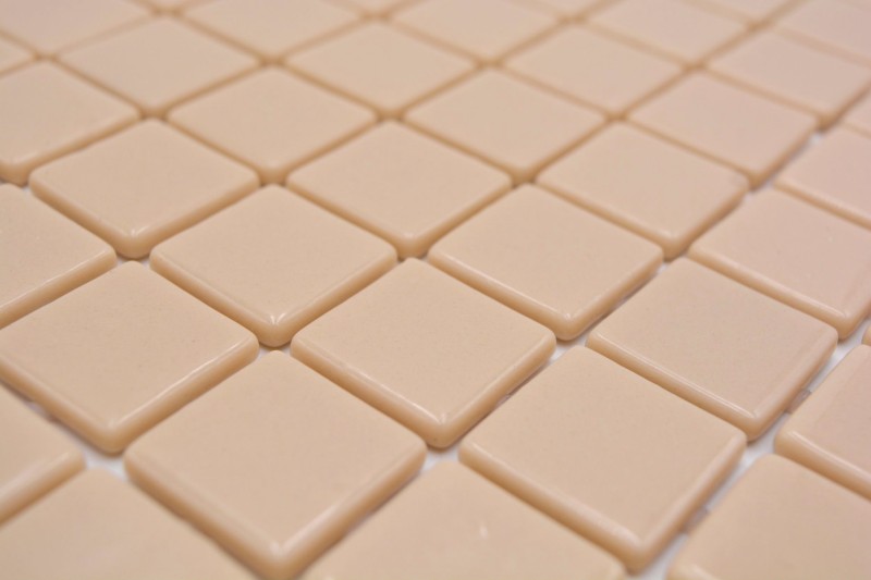 Hand-painted mosaic tile pool mosaic swimming pool mosaic Beige Cream shower wall SPAIN - MOS220-25831U_m
