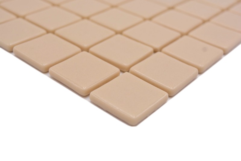 Hand-painted mosaic tile pool mosaic swimming pool mosaic Beige Cream shower wall SPAIN - MOS220-25831U_m