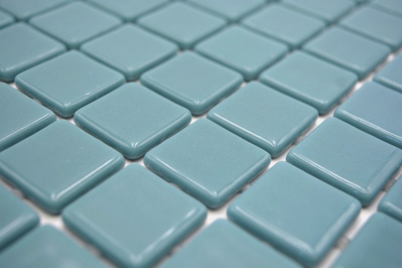 Hand sample mosaic tile pool mosaic swimming pool mosaic turquoise pastel green shower wall SPAIN - MOS220-25832U_m