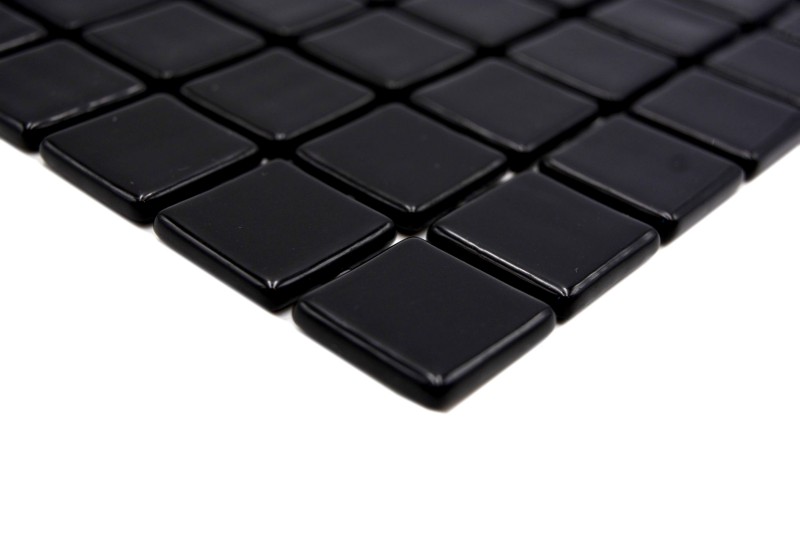 Hand pattern mosaic tile pool mosaic swimming pool mosaic black shower wall SPAIN - MOS220-25900U_m