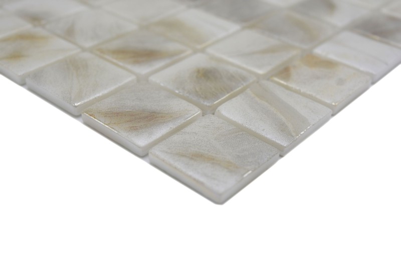 Hand sample mosaic tile pool mosaic swimming pool mosaic beige cream ivory shower wall SPAIN - MOS220-71250U_m
