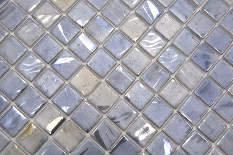 Hand pattern mosaic tile pool mosaic swimming pool mosaic pigeons gray blue beige tones shower wall SPAIN - 220-71254U_m