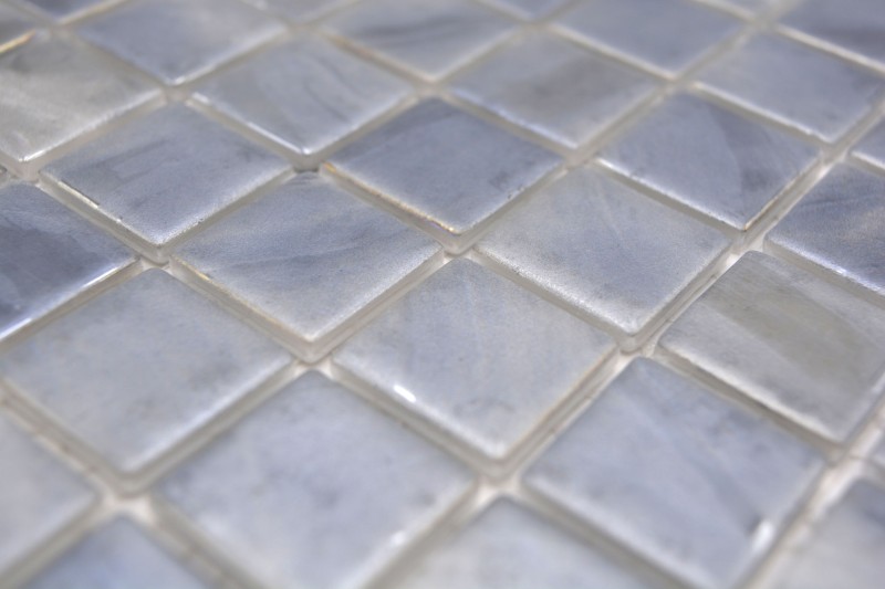 Hand pattern mosaic tile pool mosaic swimming pool mosaic pigeons gray blue beige tones shower wall SPAIN - 220-71254U_m