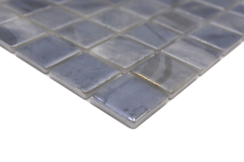 Hand pattern mosaic tile pool mosaic swimming pool mosaic pigeons gray blue beige tones shower wall SPAIN - 220-71254U_m