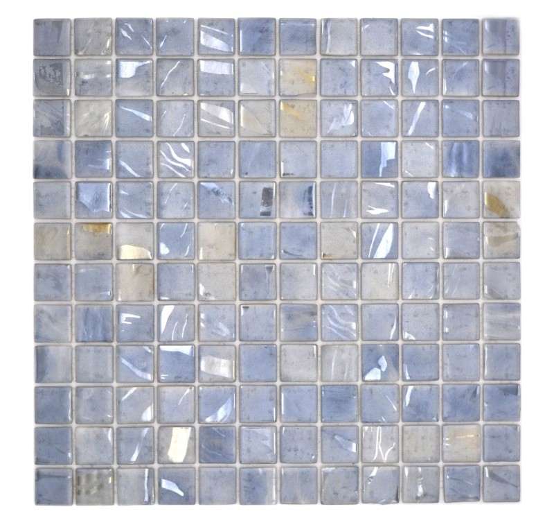 Hand pattern mosaic tile pool mosaic swimming pool mosaic pigeons gray blue beige tones shower wall SPAIN - 220-71254U_m