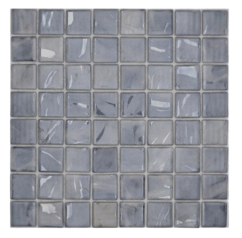 Hand sample swimming pool mosaic pool mosaic glass mosaic dove gray beige tones with blue tint wall floor kitchen bathroom shower - MOS220-71384U_m