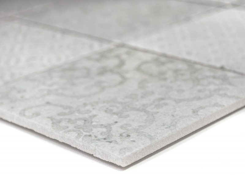 Retro vintage mosaic tile wall ceramic cement look gray mix tile backsplash kitchen - MOS22-CELLO