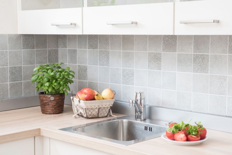 Retro vintage mosaic tile wall ceramic cement look gray mix tile backsplash kitchen - MOS22-CELLO