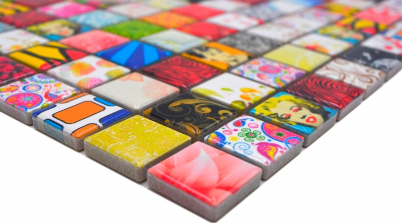 Ceramic mosaic colorful mosaic tile retro vintage POP UP Marilyn Monroe mosaic tile MOS18D-1605