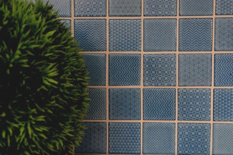 Ceramic mosaic tile blue BAD pool blue tile mirror shower bathroom tile MOS16-0404