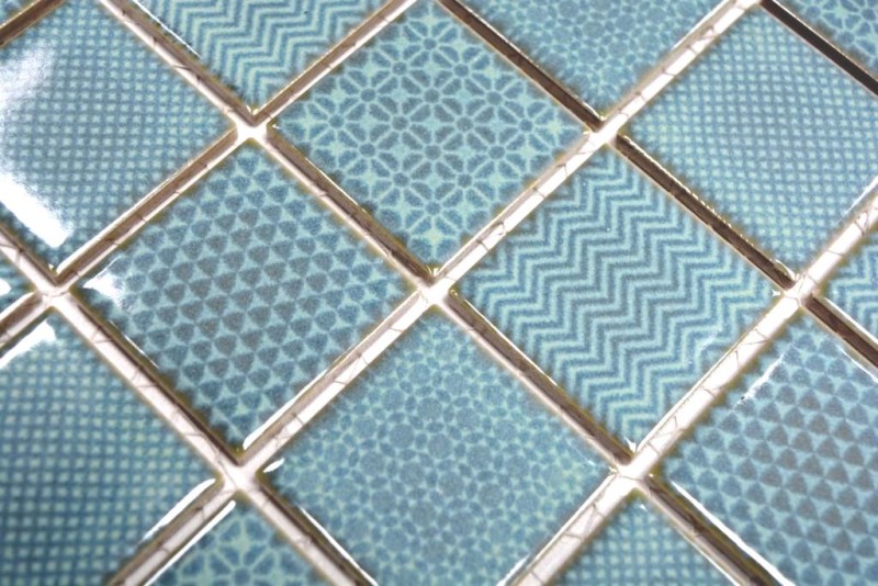 Ceramic mosaic tile turquoise green BAD pool backsplash kitchen backsplash MOS16-0602