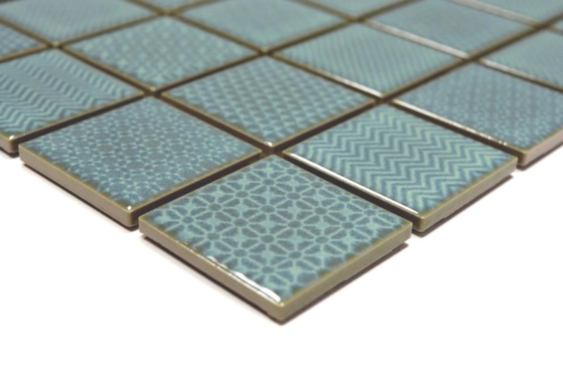 Ceramic mosaic tile turquoise green BAD pool backsplash kitchen backsplash MOS16-0602