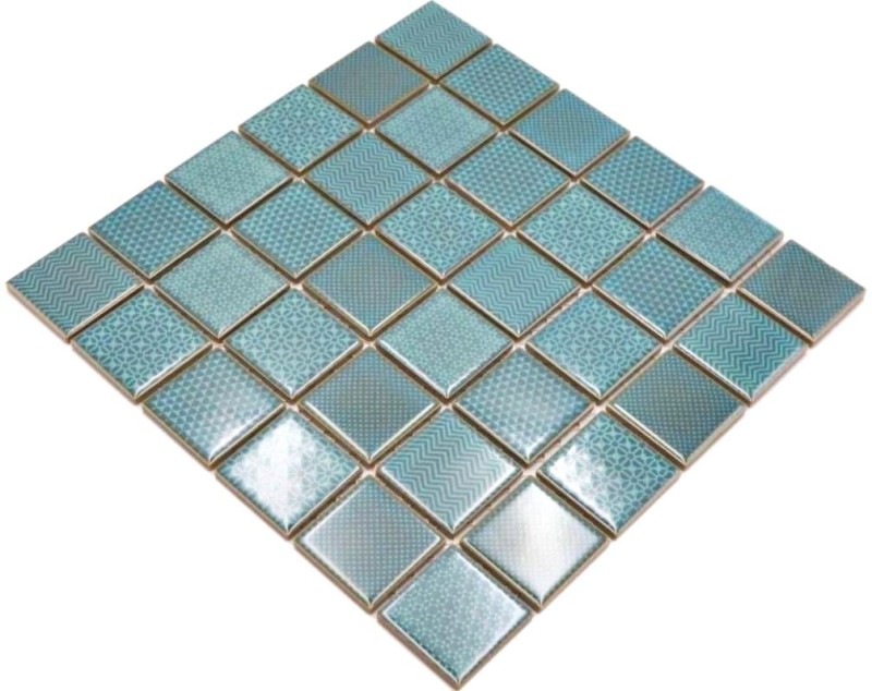 Ceramic mosaic tile turquoise green BAD pool backsplash kitchen backsplash MOS16-0602