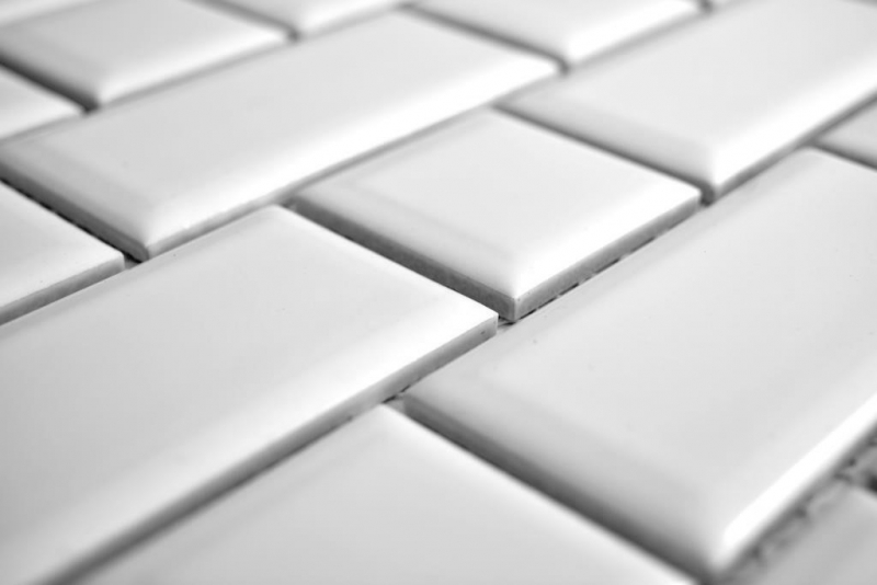 Hand sample Metro Subway mosaic tile ceramic white backsplash kitchen wall MOS26WM-0101_m