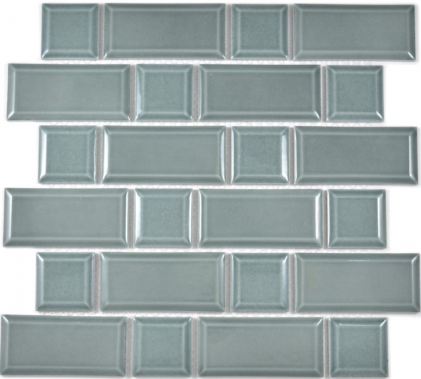 Metro Subway tiles facet petrol gray mosaic tile ceramic tile backsplash kitchen wall MOS26WM-0218