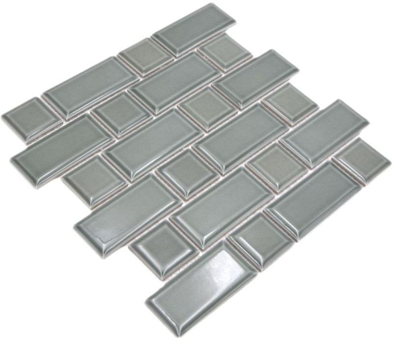 Metro Subway tiles facet petrol gray mosaic tile ceramic tile backsplash kitchen wall MOS26WM-0218