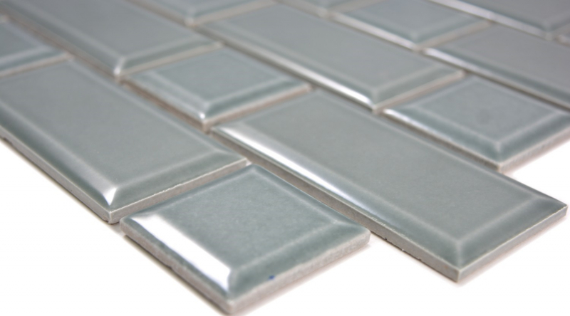 Metro Subway tiles facet petrol gray mosaic tile ceramic tile backsplash kitchen wall MOS26WM-0218