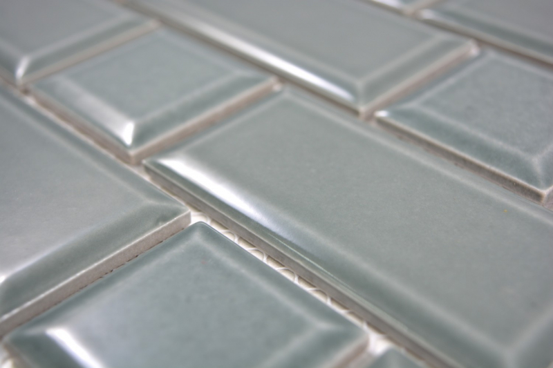 Metro Subway tiles facet petrol gray mosaic tile ceramic tile backsplash kitchen wall MOS26WM-0218