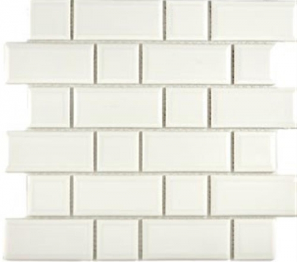 Hand sample Metro Subway mosaic tile ceramic ivory tile backsplash kitchen MOS26-0119IM_m