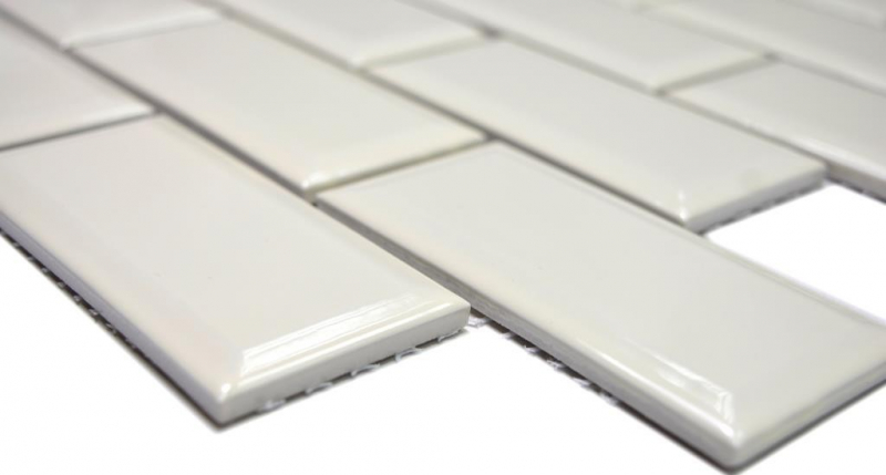 Hand sample Metro Subway mosaic tile ceramic ivory tile backsplash kitchen MOS26-0119IM_m