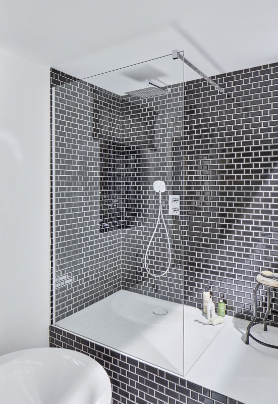Metro Subway Tiles Black Facet Mosaic Tile Ceramic Tile Backsplash Kitchen MOS26WM-0301