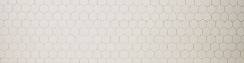 Hand-patterned mosaic tile ceramic hexagon white glossy kitchen splashback MOS11B-0102_m