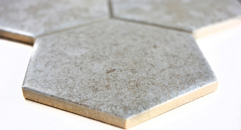 Hand pattern mosaic tile ceramic gray hexagon cement kitchen tile WC bathroom tile MOS11F-0202_m
