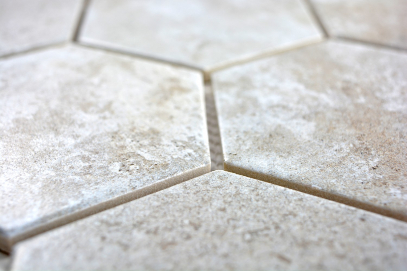 Hand pattern mosaic tile ceramic gray hexagon cement kitchen tile WC bathroom tile MOS11F-0202_m