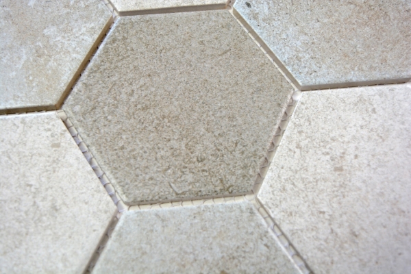 Mosaic tiles ceramic gray hexagon cement kitchen tile WC bathroom tile MOS11F-0204_f | 10 mosaic mats
