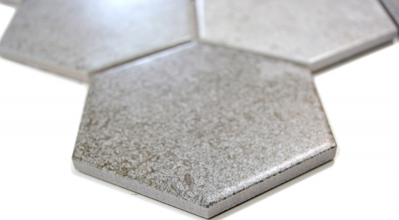 Mosaic tiles ceramic gray hexagon cement kitchen tile WC bathroom tile MOS11F-0204_f | 10 mosaic mats