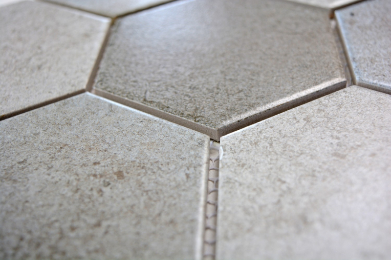 Mosaic tiles ceramic gray hexagon cement kitchen tile WC bathroom tile MOS11F-0204_f | 10 mosaic mats