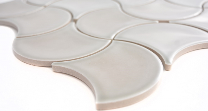 Fan mosaic tile ceramic pastel stone gray wall tile bathroom tile wave kitchen WC - MOS13-FSW02