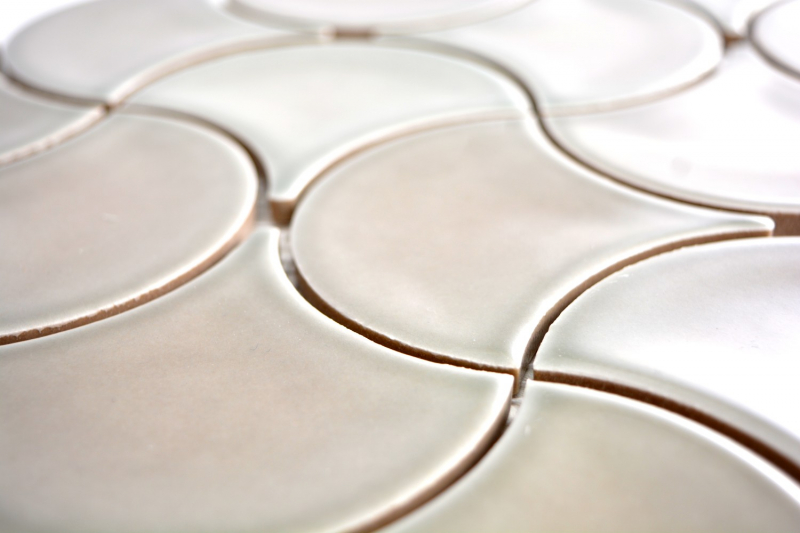 Fan mosaic tile ceramic pastel stone gray wall tile bathroom tile wave kitchen WC - MOS13-FSW02