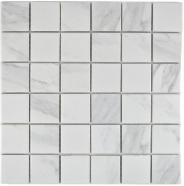 Ceramic mosaic tile Carrara look white gray bathroom tile backsplash kitchen MOS14-0102