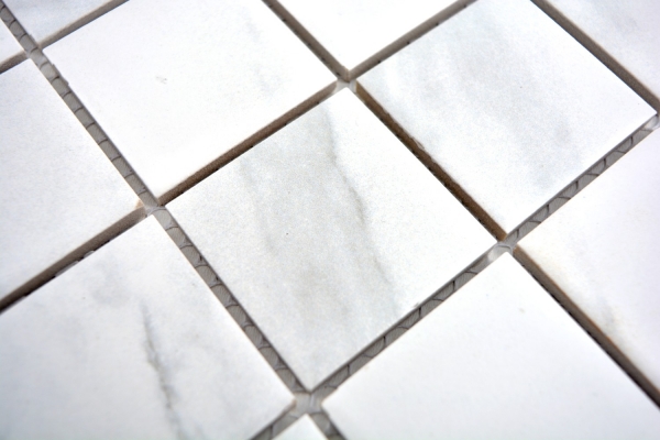 Ceramic mosaic tile Carrara look white gray bathroom tile backsplash kitchen MOS14-0102