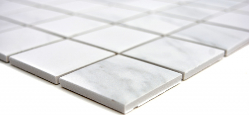 Ceramic mosaic tile Carrara look white gray bathroom tile backsplash kitchen MOS14-0102