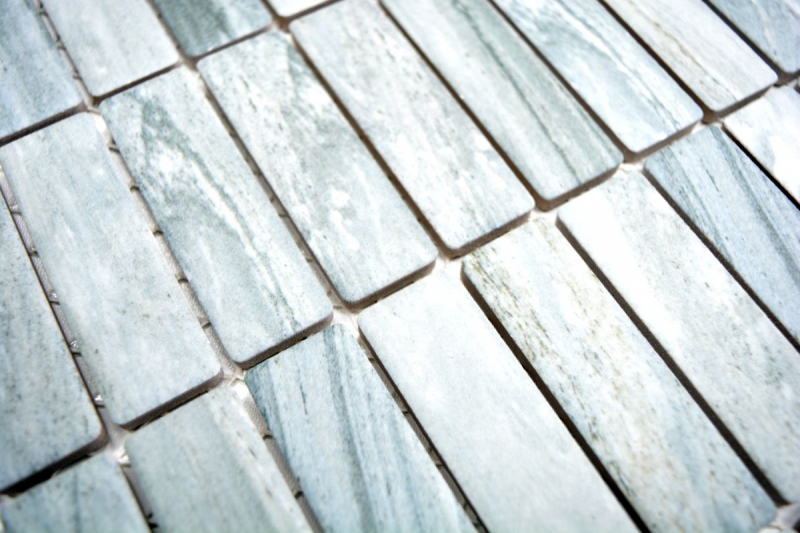 Mosaic tile ceramic rods stone look gray wall tile bathroom tile MOS24-STSO23_f | 10 mosaic mats