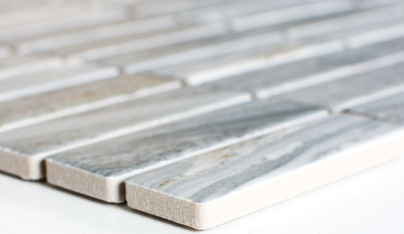 Mosaic tile ceramic rods stone look gray wall tile bathroom tile MOS24-STSO23_f | 10 mosaic mats