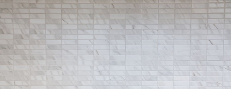 Hand-patterned mosaic tile Ceramic stone effect white tile backsplash kitchen MOS24-STSO01_m