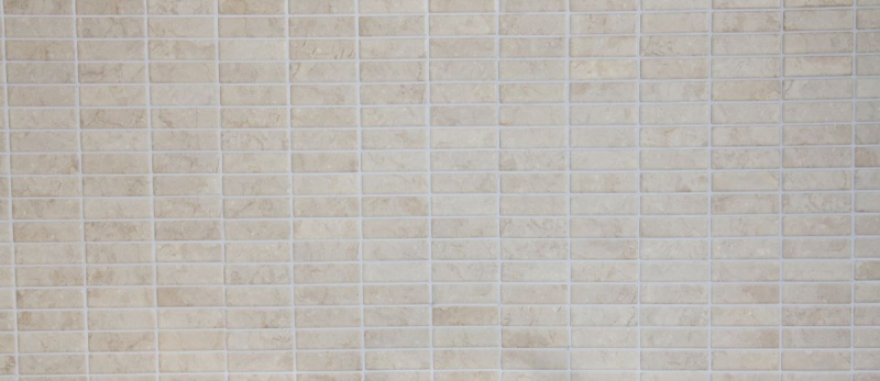 Hand-patterned mosaic tile ceramic rods stone look light beige tile backsplash kitchen MOS24-STSO45_m