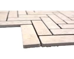 Herringbone mosaic tile ceramic stone effect beige tile backsplash kitchen MOS24-SO76