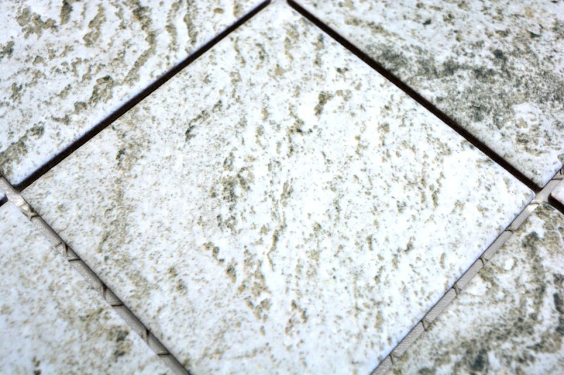 Mosaic tile wall ceramic stone look texture wall light gray tile backsplash kitchen bathroom wall - MOS22-HWA9LG