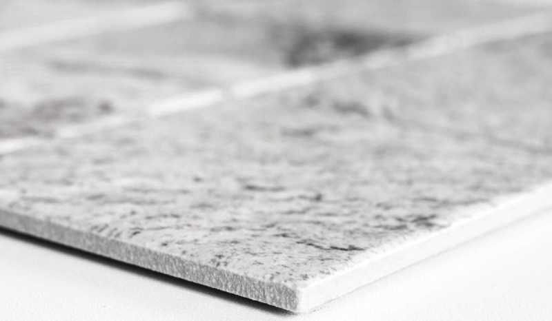 Mosaic tile wall ceramic stone look texture wall light gray tile backsplash kitchen bathroom wall - MOS22-HWA9LG