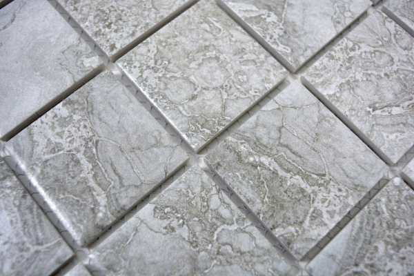 Hand sample mosaic tile natural stone look gray structure bathroom tile backsplash MOS16-0204_m