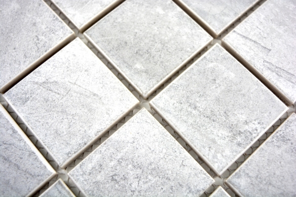 Mosaic tile natural stone look texture travertine gray tile backsplash MOS16-0211_f | 10 mosaic mats