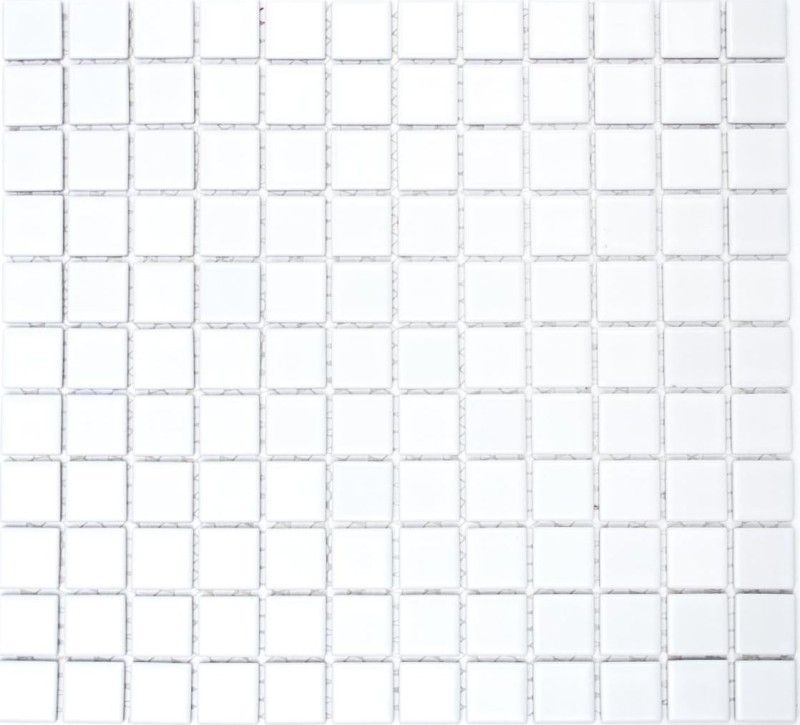 Ceramic mosaic mosaic tiles white glossy kitchen wall shower pool MOS18-0102